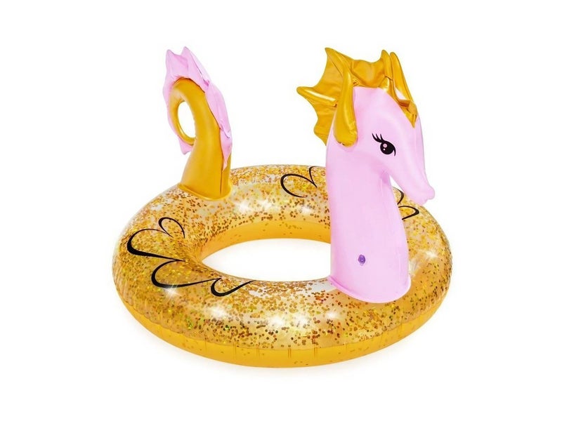 Bestway Glitter Seahorse Swim Ring (1.15 x 1.04 m) - Image 1
